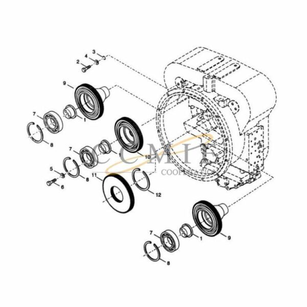 Kalmar 922297.0106 pump drive parts group spare parts