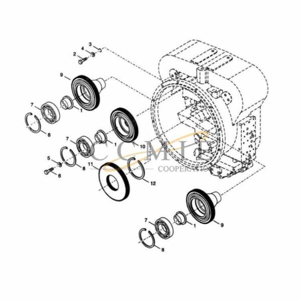 Kalmar 922297.0118 pump drive parts group spare parts