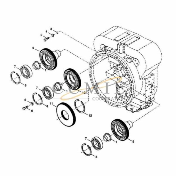 Kalmar 922297.0119 pump drive parts group spare parts