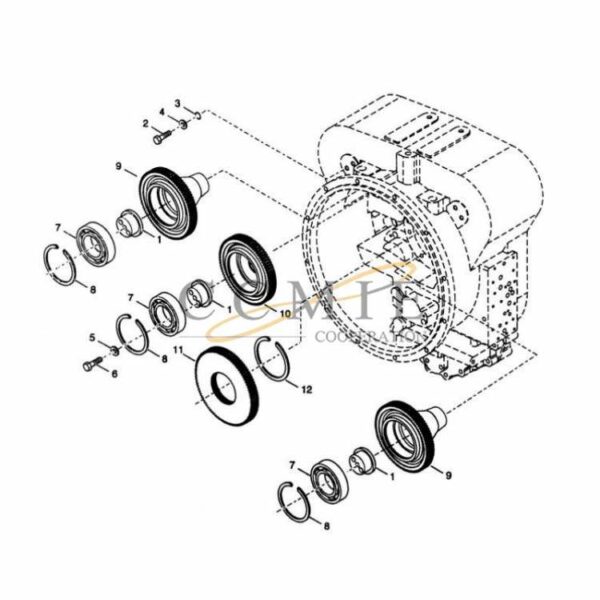 Kalmar 922297.0134 pump drive parts group spare parts