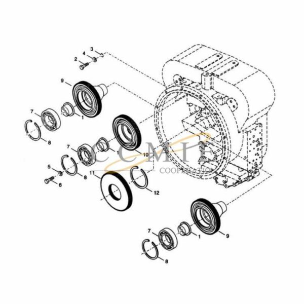 Kalmar 922297.0138 pump drive parts group spare parts