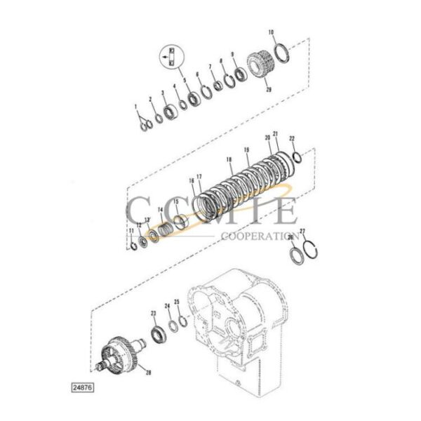 Kalmar 922297.0094 pump drive parts group spare parts