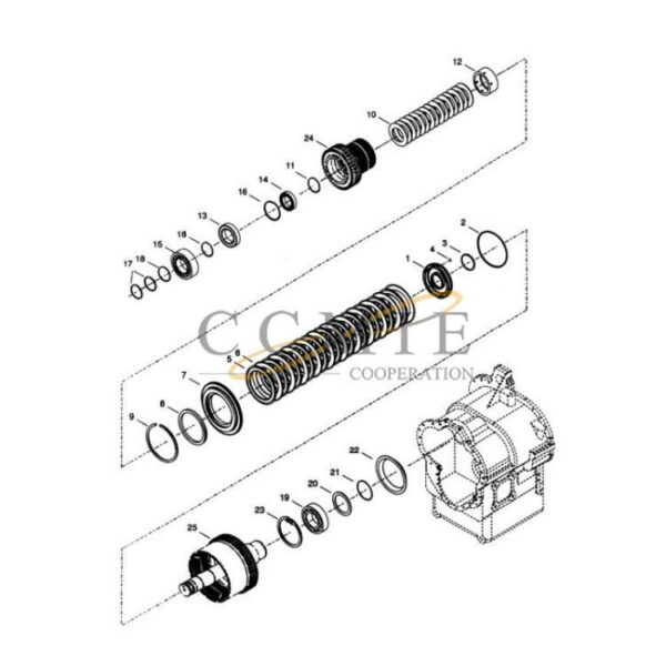 Kalmar 922297.0106 pump drive parts group spare parts