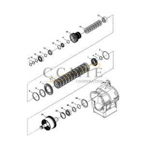 Kalmar 922297.0118 forward shaft group spare parts