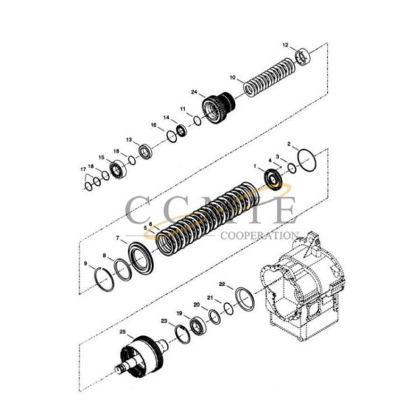Kalmar 922297.0118 forward shaft group spare parts
