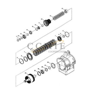 Kalmar 922297.0134 forward shaft group spare parts