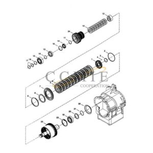 Kalmar 922297.0138 forward shaft group spare parts