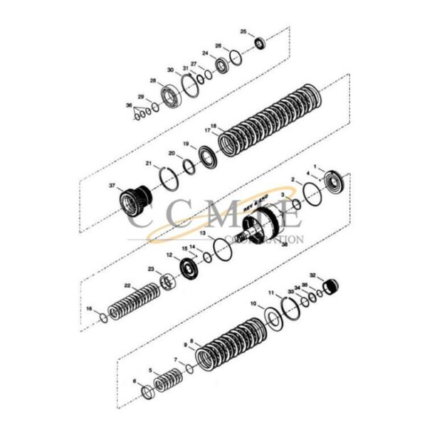2nd clutch group spare parts reach stacker 922297.0119 gear box