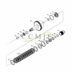 4th clutch group parts reach stacker 922297.0118 gear box