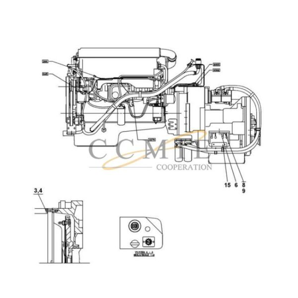 Kalmar reach stacker Volvo TE32418-11 transmission parts