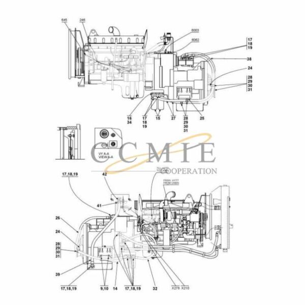 Kalmar lubrication parts Cummins QSM11-TE32418 A40300.0900