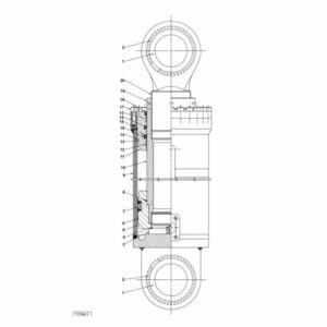 923973.0012 Kalmar reach stacker lifting cylinder spare parts