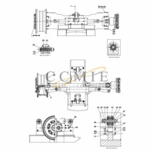 A48011.0100 Kalmar steering axle 18.00x33 spare parts
