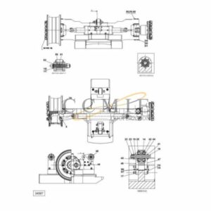 A49865.0200 Kalmar steering axle 18.00x33 spare parts