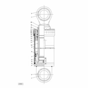 923973.0015 Kalmar reach stacker lifting cylinder spare parts