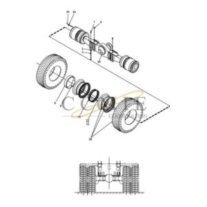 Kalmar A45866.0100 drive axle 400-450 spare parts