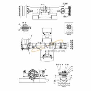 A48131.0100 Kalmar steering axle 18.00x25 spare parts