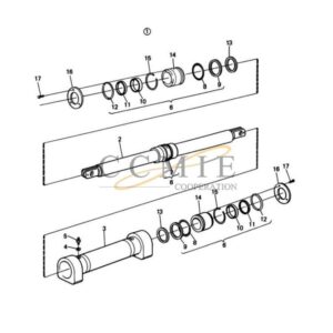 A27377.0100 Kalmar reach stacker steering cylinder spare parts