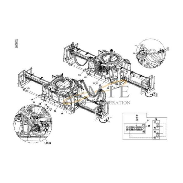923853.0076 Kalmar hydraulic attachment spare parts