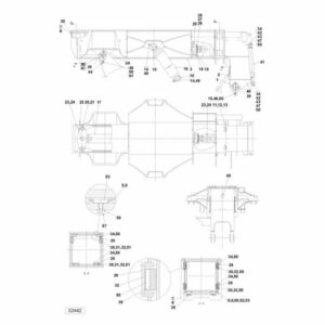 A40090.0100 Kalmar lifting beam 400-450 5std spare parts