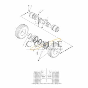 Kalmar A48268.0100 drive axle 400-450 spare parts
