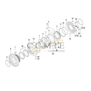 Kalmar 923562.0074 drive wheel brake spare parts