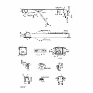 A48250.0100 Kalmar lifting beam 400-450 5std spare parts