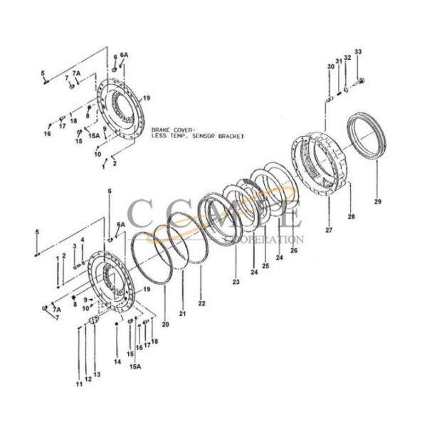 Kalmar 922473.0043 drive wheel brake spare parts