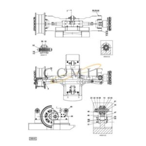 A52813.0200 Kalmar steering axle 18.00x33 spare parts