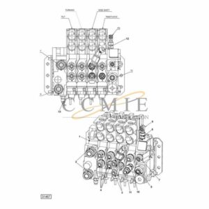 923853.0052 Kalmar hydraulic valve assy spare parts