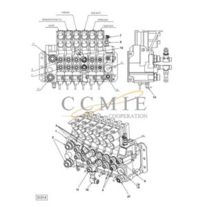 923853.0076 Kalmar hydraulic valve assy spare parts