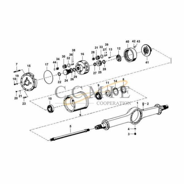 Kalmar 923562.0059 drive shaft housing spare parts