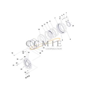 Kalmar 922473.0047 drive wheel brake spare parts