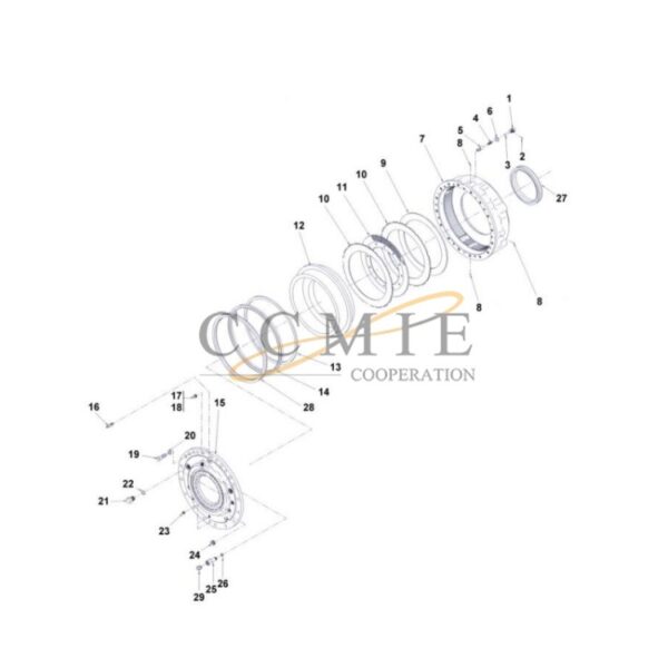 Kalmar 922473.0047 drive wheel brake spare parts