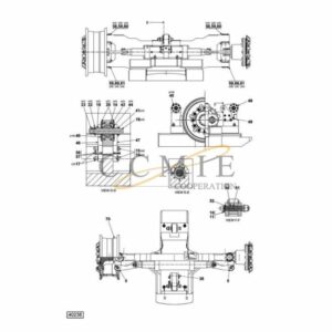 A54239.0200 Kalmar steering axle 18.00x33 spare parts
