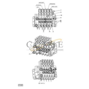 923853.0077 Kalmar hydraulic valve assy spare parts