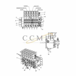923853.0129 Kalmar hydraulic valve assy spare parts