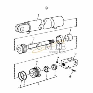 A24057.0100 Kalmar side shifting cylinder spare parts
