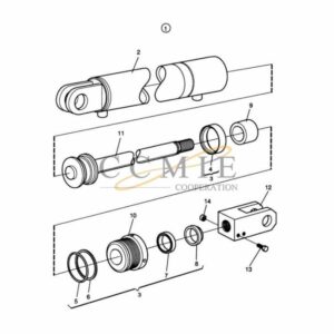 A24057.0200 Kalmar side shifting cylinder spare parts