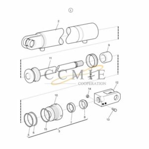 924015.0182 Kalmar side shifting cylinder spare parts