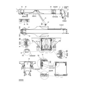 A40090.0300 Kalmar lifting beam 450 5X spare parts