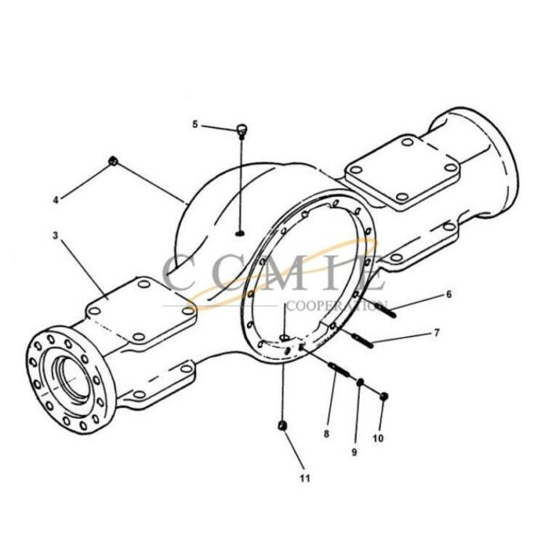 Kalmar 922473.0043 drive shaft housing spare parts