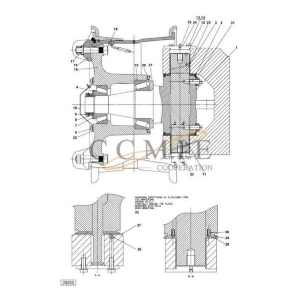 A39652.0100 Kalmar steering wheel suspension spare parts