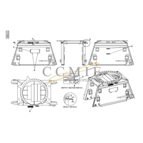 923853.0049 Kalmar side shift carriage spare parts