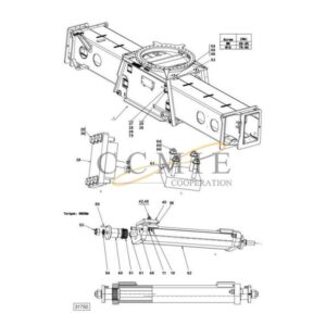 Kalmar 923853.0061 side shift carriage spare parts