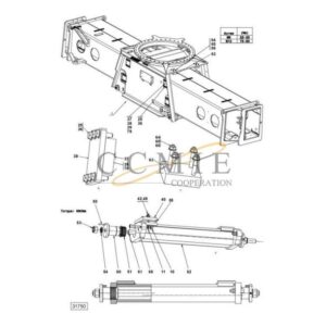 Kalmar 923853.0074 side shift carriage spare parts