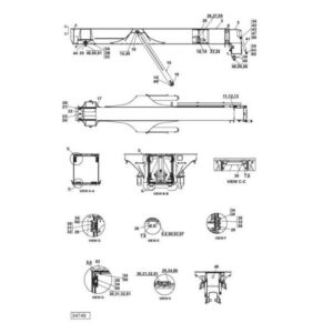A48250.0300 Kalmar lifting beam 450 5X spare parts