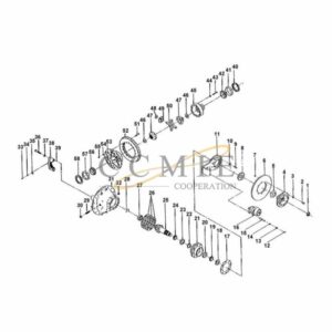 Kalmar 922473.0043 drive shaft housing spare parts