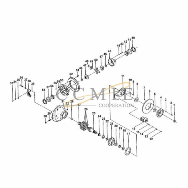 Kalmar 922473.0043 drive shaft housing spare parts