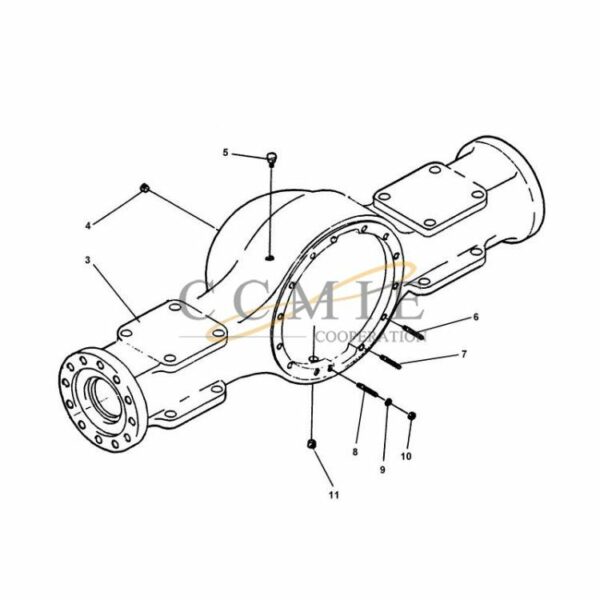 Kalmar 922473.0047 drive shaft housing spare parts